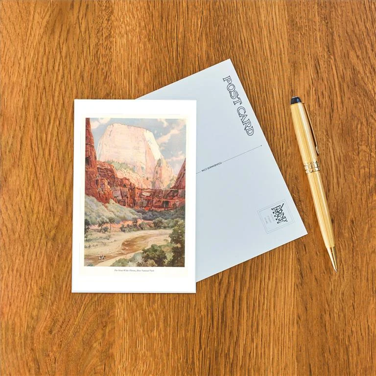 UT-245 Great White Tower, Zion - Vintage Image Postcard, Pack of 10