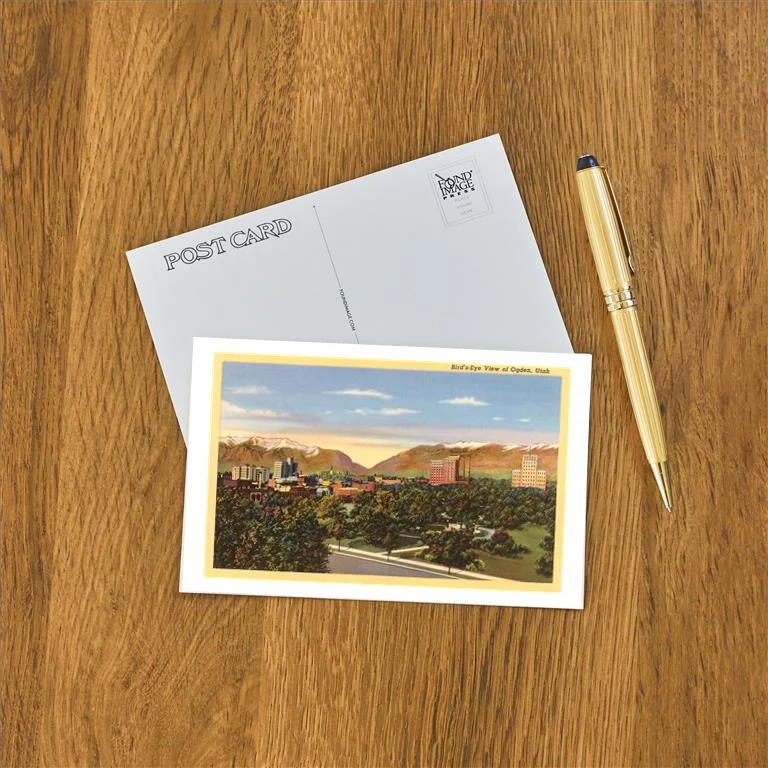 UT-135 Overview of Ogden, Utah - Vintage Image Postcard, Pack of 10