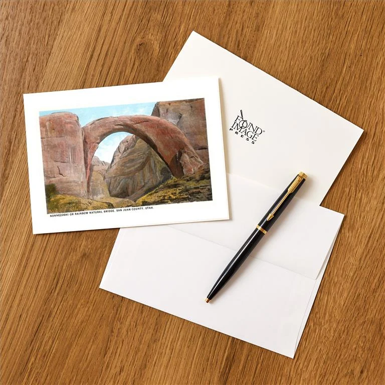 UT-27 Nonnezoshi Bridge, Utah - Vintage Image Greeting Card, Pack of 4