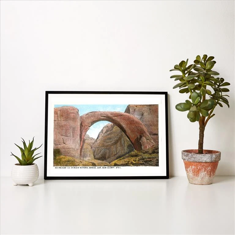 UT-27 Nonnezoshi Bridge, Utah - Vintage Image Art Print, Individual Print