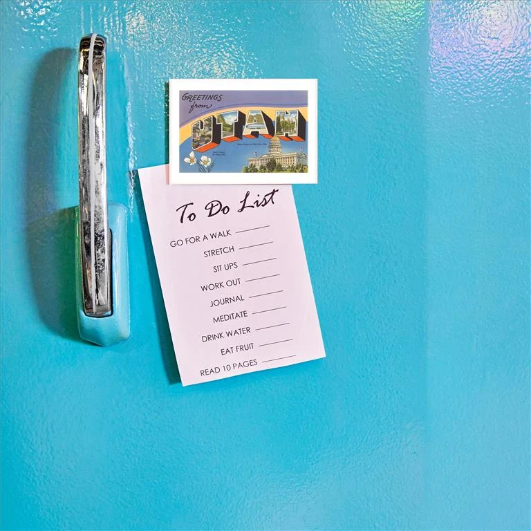 UT-44 Greetings from Utah - Vintage Image Magnet, Pack of 6