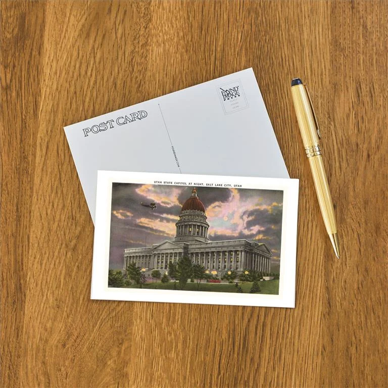 UT-114 State Capitol, Salt Lake City, Utah - Vintage Image Postcard, Pack of 10