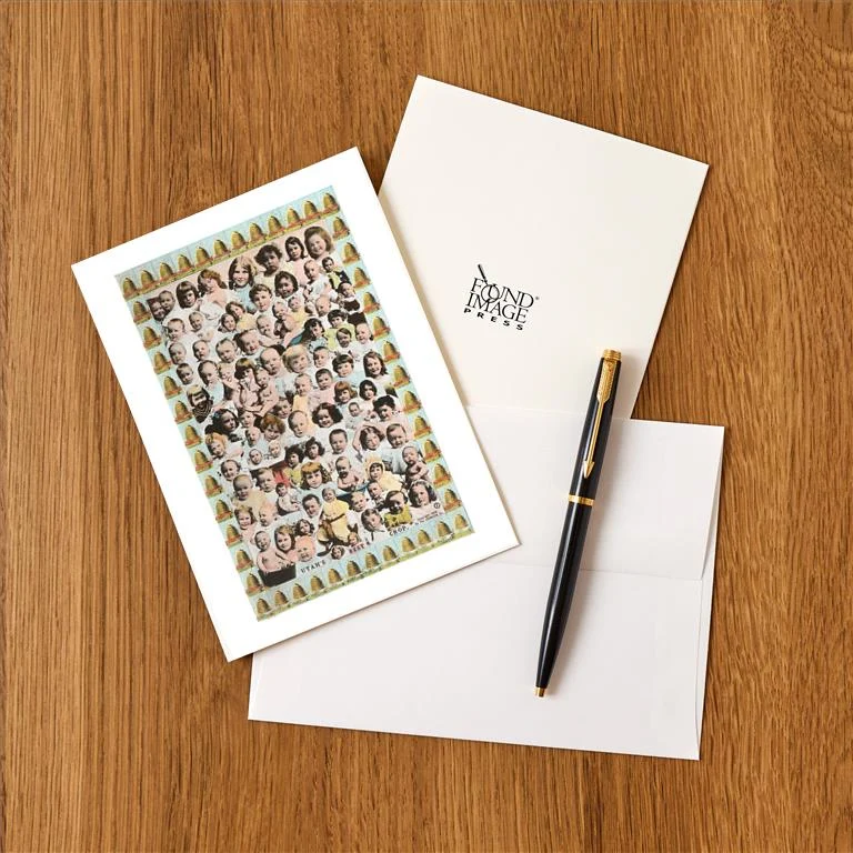 UT-125 Babies and Beehives, Utah's Best Crop - Vintage Image Greeting Card, Pack of 4