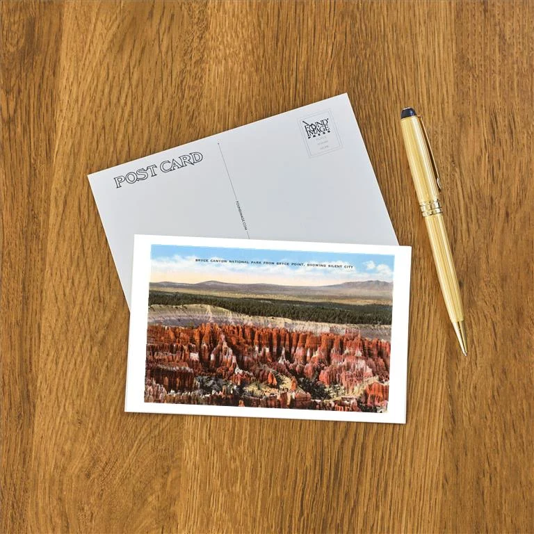 UT-89 Silent City, Bryce Canyon, Utah - Vintage Image Postcard, Pack of 10