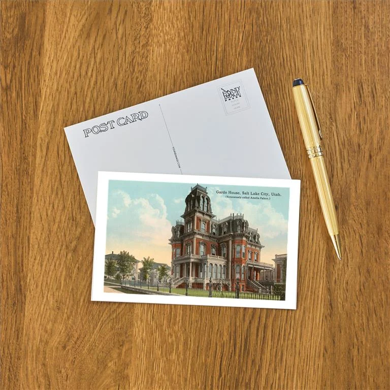 UT-105 Gardo House, Salt Lake City, Utah - Vintage Image Postcard, Pack of 10