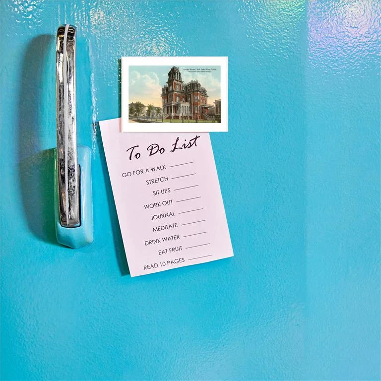 UT-105 Gardo House, Salt Lake City, Utah - Vintage Image Magnet, Pack of 6