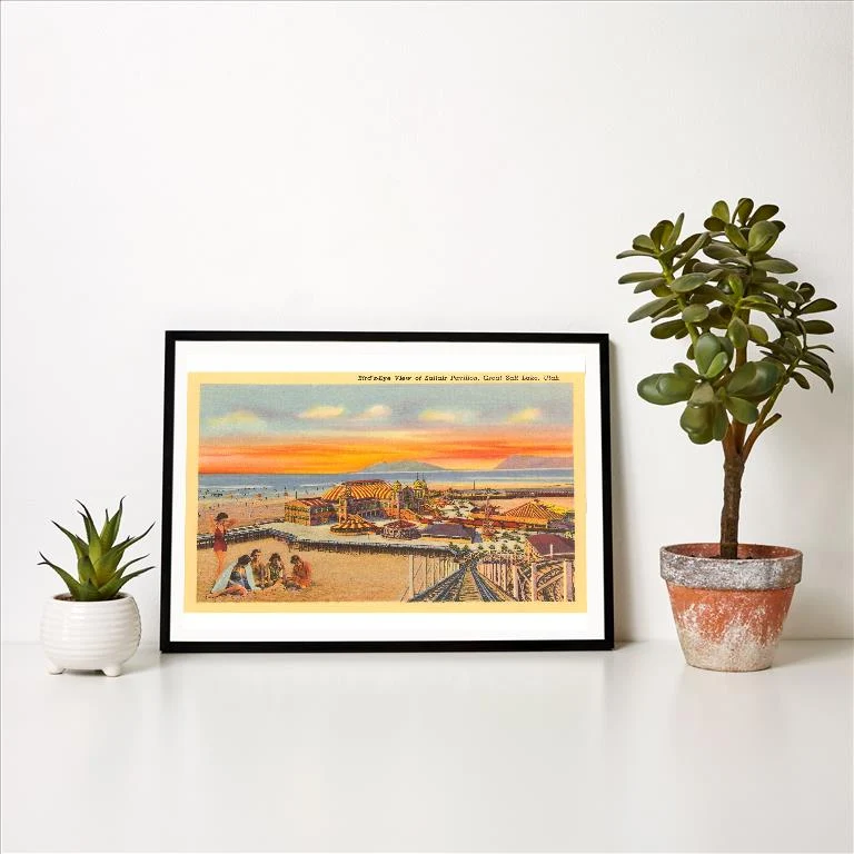 UT-249 Saltair Pavilion - Vintage Image Art Print, Individual Print