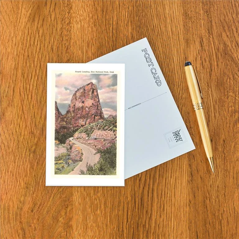 UT-234 Angels Landing, Zion - Vintage Image Postcard, Pack of 10