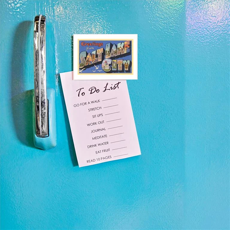 UT-32 Greetings from Salt Lake City, Utah - Vintage Image Magnet, Pack of 6