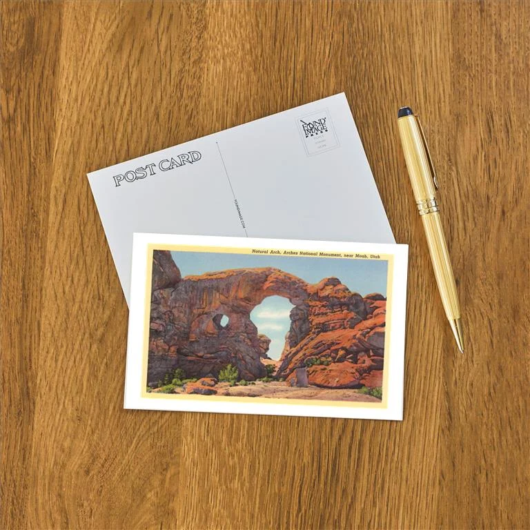 UT-128 Natural Arch, Moab, Utah - Vintage Image Postcard, Pack of 10