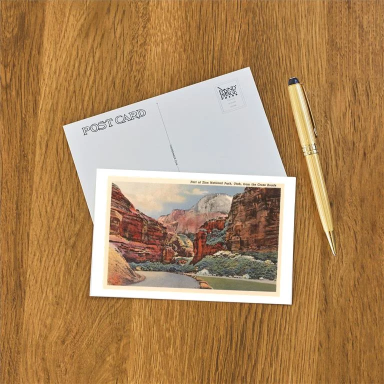 UT-05 Zion National Park, Utah - Vintage Image Postcard, Pack of 10