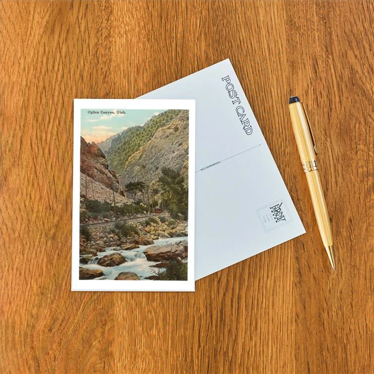 UT-07 Ogden Canyon, Utah - Vintage Image Postcard, Pack of 10