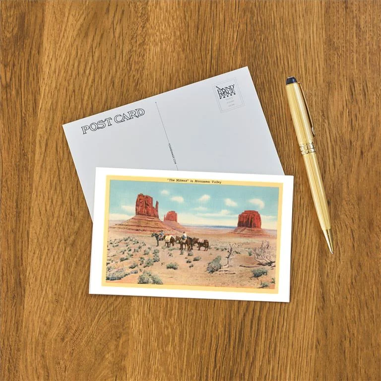 UT-203 The Mittens, Monument Valley - Vintage Image Postcard, Pack of 10