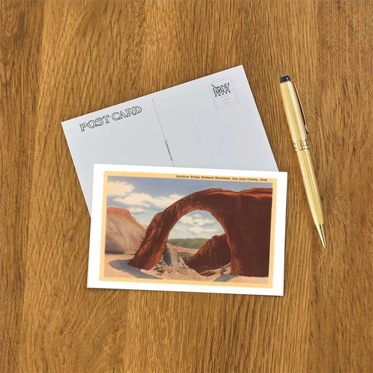 UT-06 Rainbow Bridge Rock Formation, Utah - Vintage Image Postcard, Pack of 10