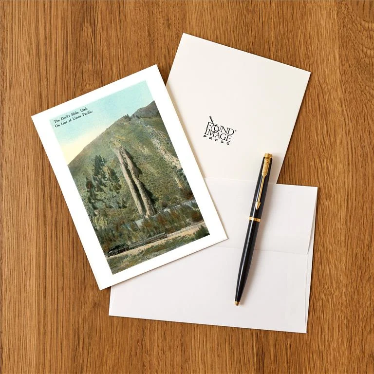 UT-223 The Devil's Slide - Vintage Image Greeting Card, Pack of 4