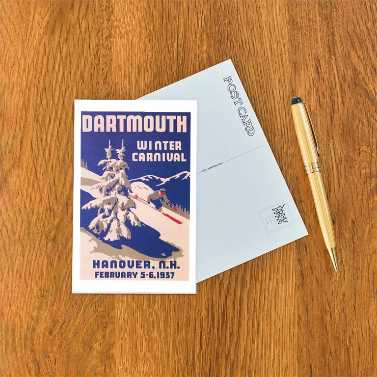 WS-175 Poster for Dartmouth Winter Carnival - Vintage Image Postcard, Pack of 10