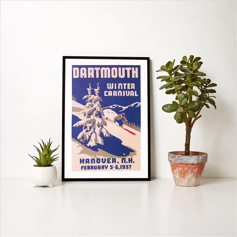 WS-175 Poster for Dartmouth Winter Carnival - Vintage Image Art Print, Individual Print