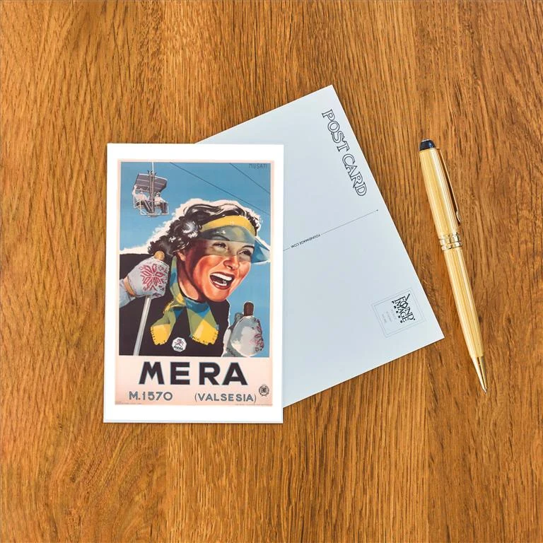 WS-184 Travel Poster for Mera - Vintage Image Postcard, Pack of 10