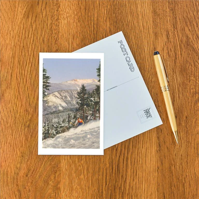 WS-94 Skier in Rough Terrain - Vintage Image Postcard, Pack of 10
