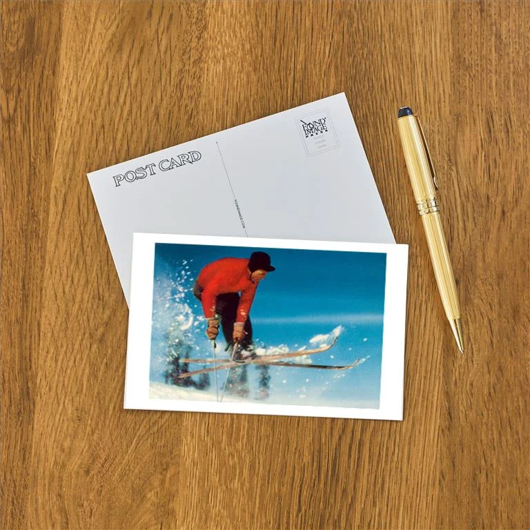 WS-105 Mogul Skier - Vintage Image Postcard, Pack of 10