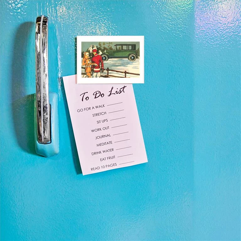 WS-107 Vintage Touring Car with Skiers - Vintage Image Magnet, Pack of 6