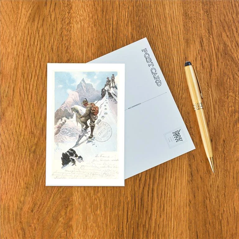 WS-03 Mountain Climbing in the Alps - Vintage Image Postcard, Pack of 10