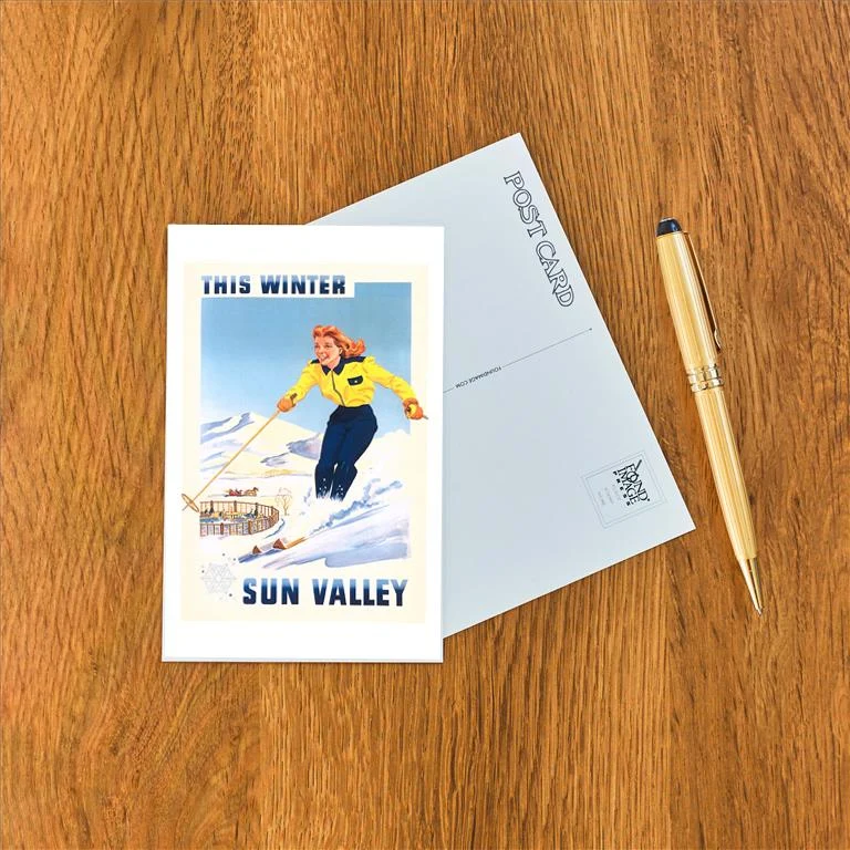 WS-194 Travel Poster for Sun Valley - Vintage Image Postcard, Pack of 10