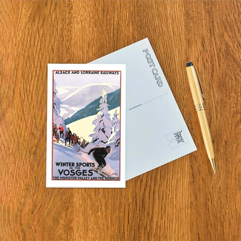 WS-201 Travel Poster for Vosges - Vintage Image Postcard, Pack of 10