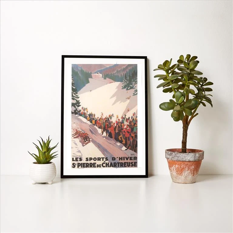 WS-152 Poster for St. Pierre de Chartreuse - Vintage Image Art Print, Individual Print
