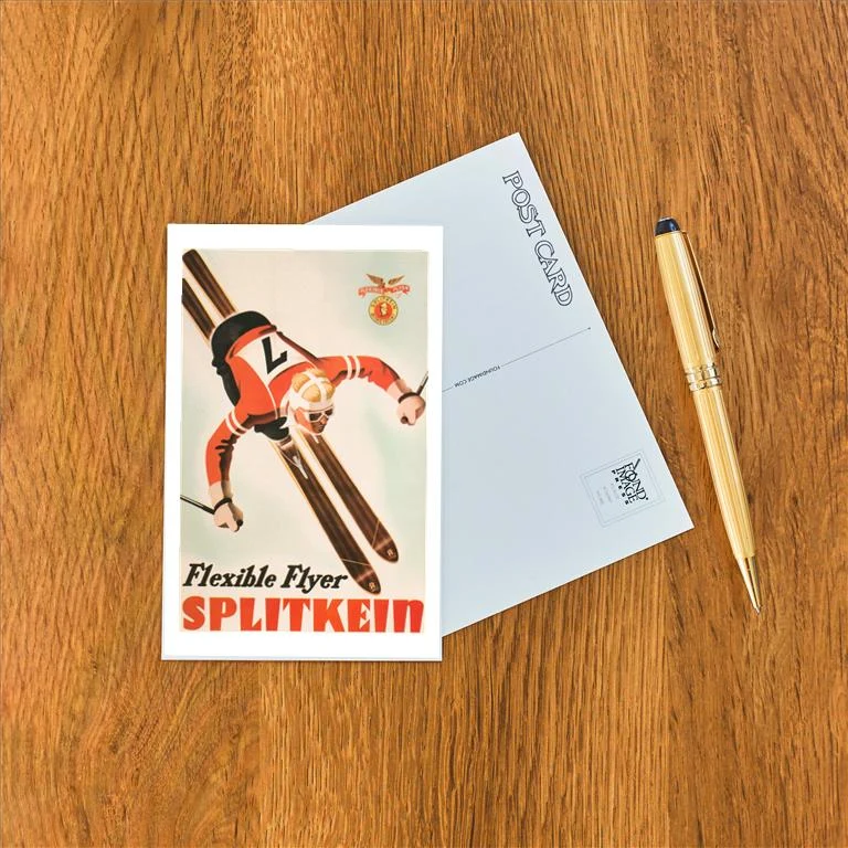 WS-136 Flexible Flyer Splitkein - Vintage Image Postcard, Pack of 10