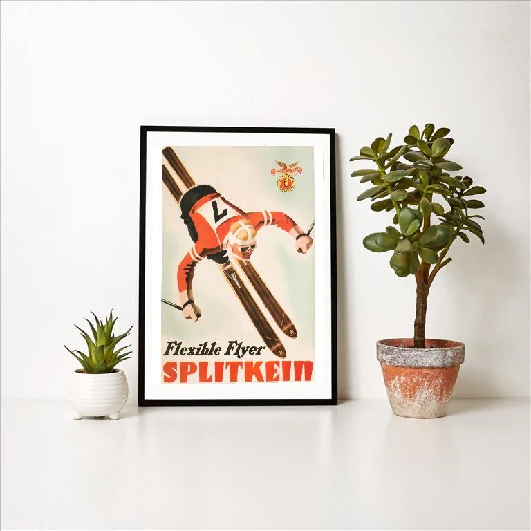 WS-136 Flexible Flyer Splitkein - Vintage Image Art Print, Individual Print