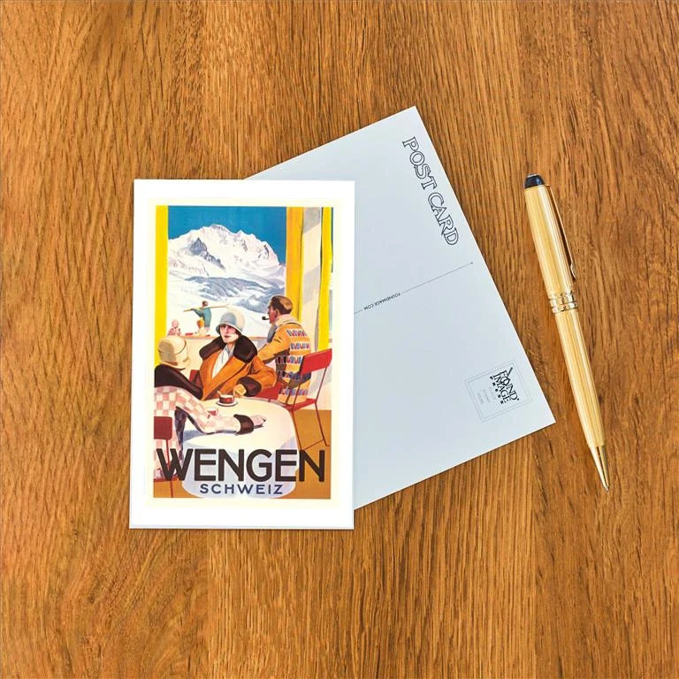 WS-40 Advertisement for Swiss Ski Resort - Vintage Image Postcard, Pack of 10