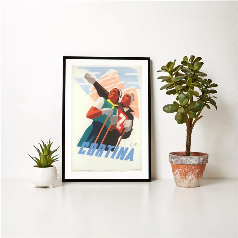 WS-236 Travel Poster, Cortina - Vintage Image Art Print, Individual Print