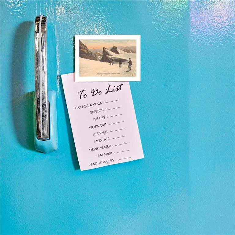 WS-257 Climbing Vignemale - Vintage Image Magnet, Pack of 6