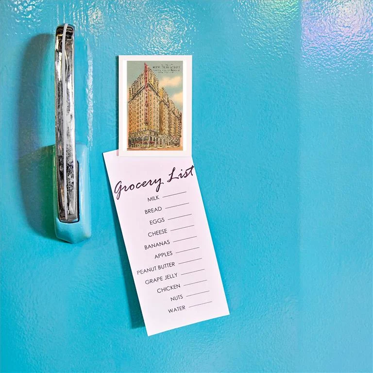NY-969 Hotel Times Square - Vintage Image Magnet, Pack of 6