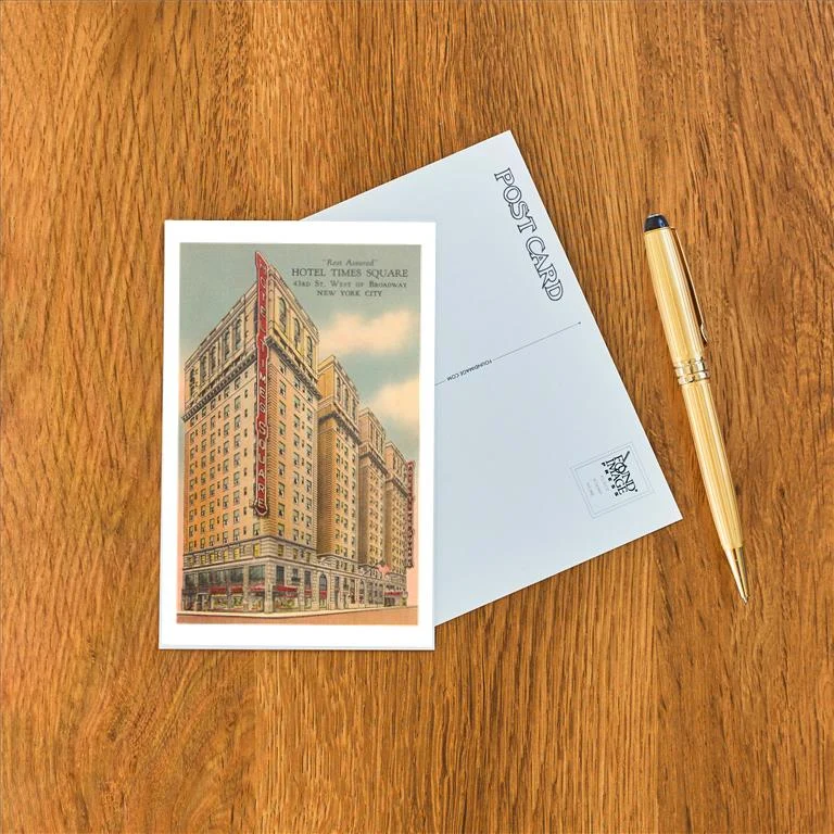 NY-969 Hotel Times Square - Vintage Image Postcard, Pack of 10