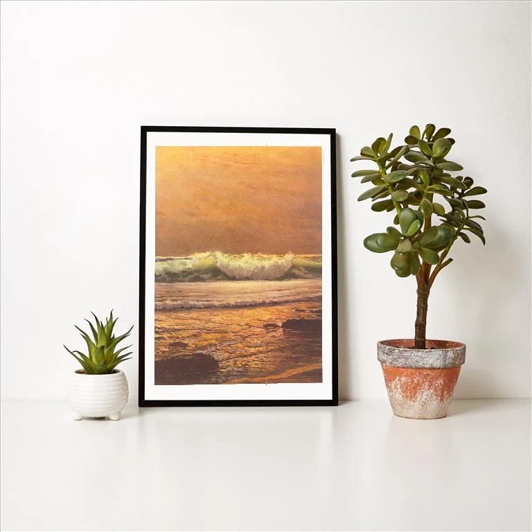 TS-399 Ocean Wave - Vintage Image Art Print, Individual Print