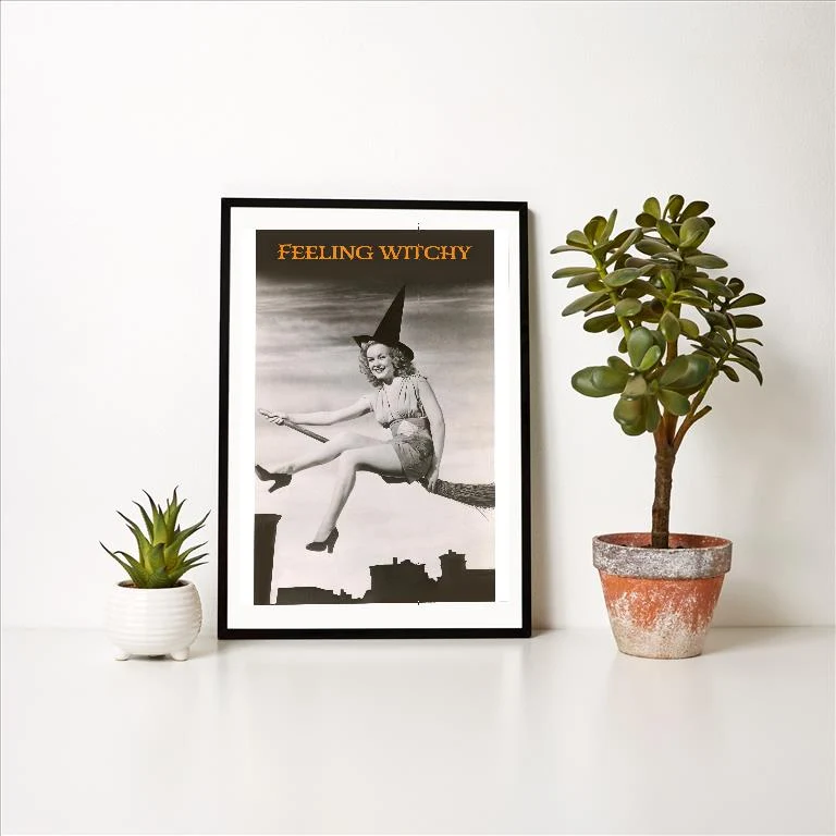 SK-04 Feeling Witchy - Vintage Image Art Print, Individual Print