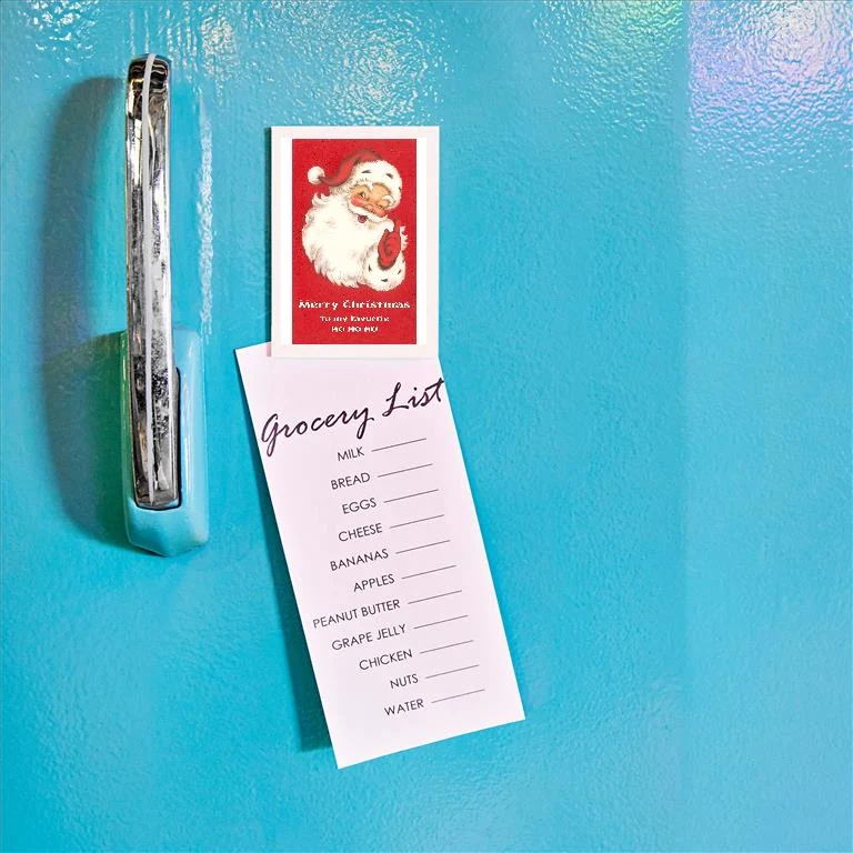 SK-01 Merry Christmas to My Favorite Ho Ho Ho - Vintage Image Magnet, Pack of 6