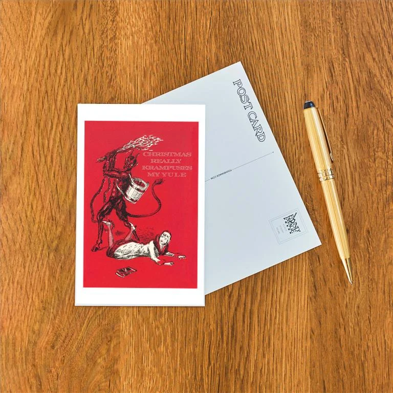 SK-07 Christmas Really Krampuses My Yule - Vintage Image Postcard, Pack of 10