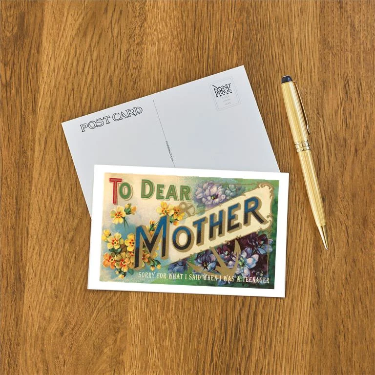 SK-13 Mother Sorry For What I Said as a Teenager - Vintage Image Postcard, Pack of 10