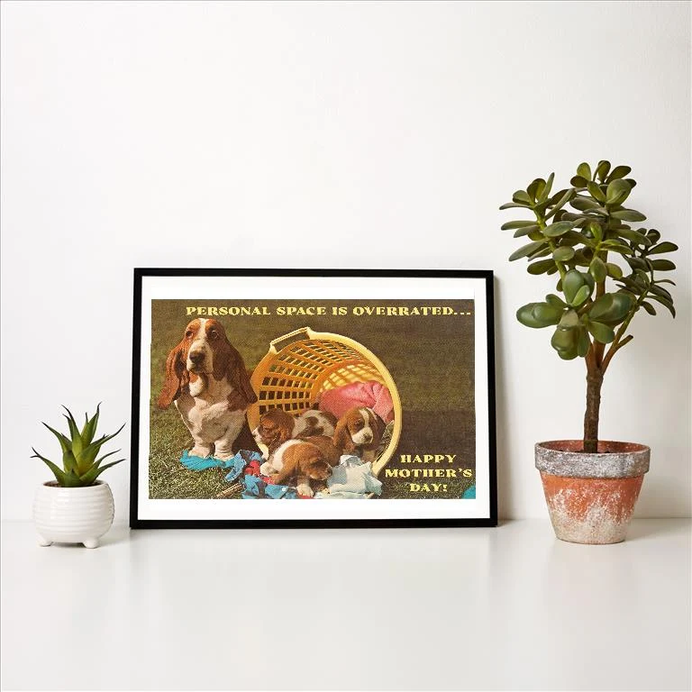SK-14 Personal Space is Overrated - Vintage Image Art Print, Individual Print