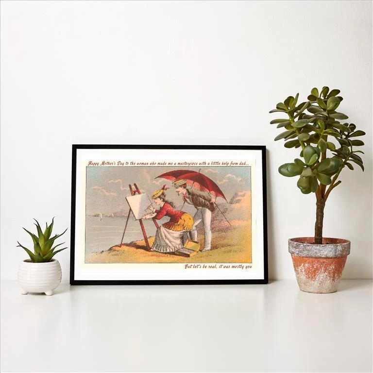 SK-17 Mother's Day Masterpiece - Vintage Image Art Print, Individual Print
