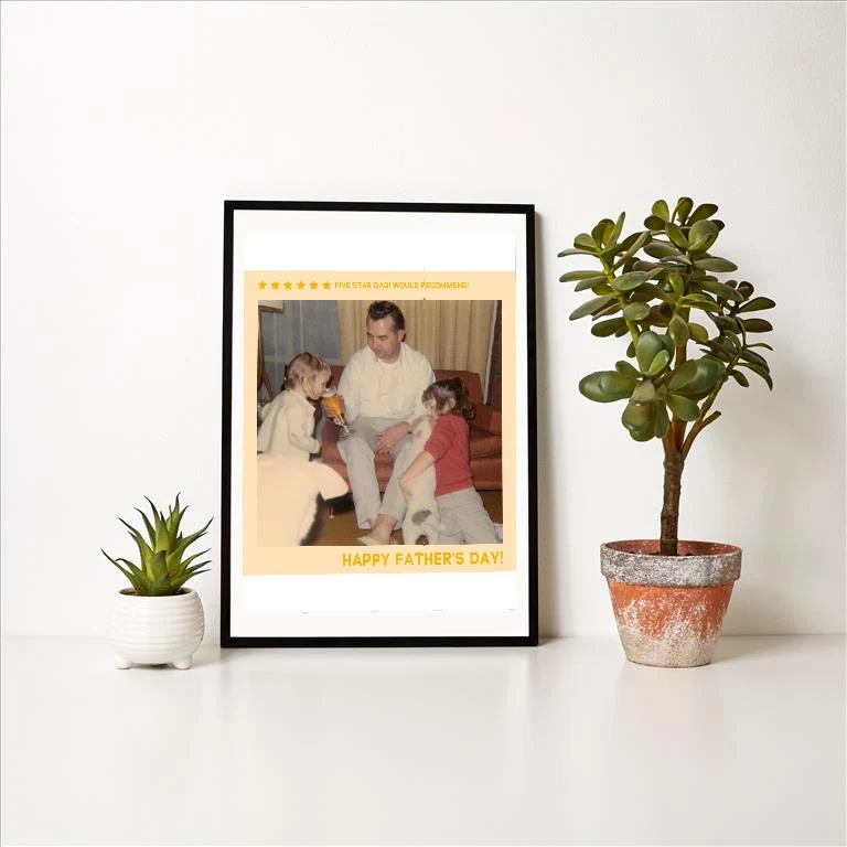 DD-162 Five Star Dad - Vintage Image Art Print, Individual Print