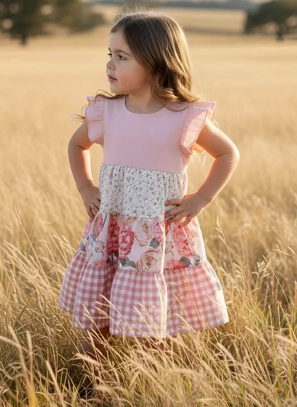 Love Henry Girls Ivy Dress - Pretty Blossom Pretty Blossom / 12