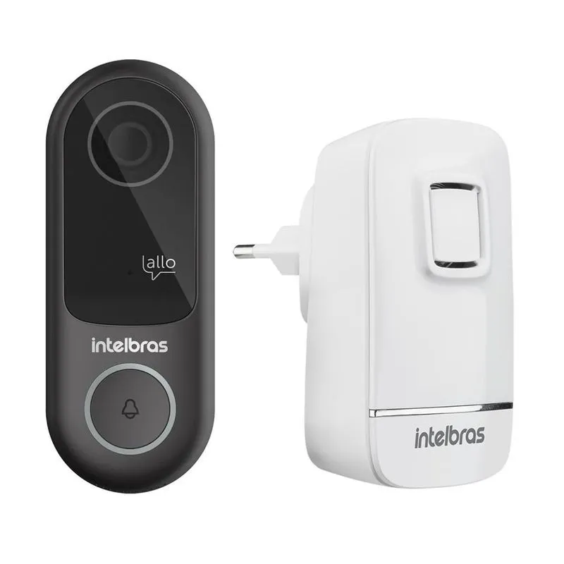Videoporteiro Wi-fi Intelbras Allo W3 Com Campainha Cib 100