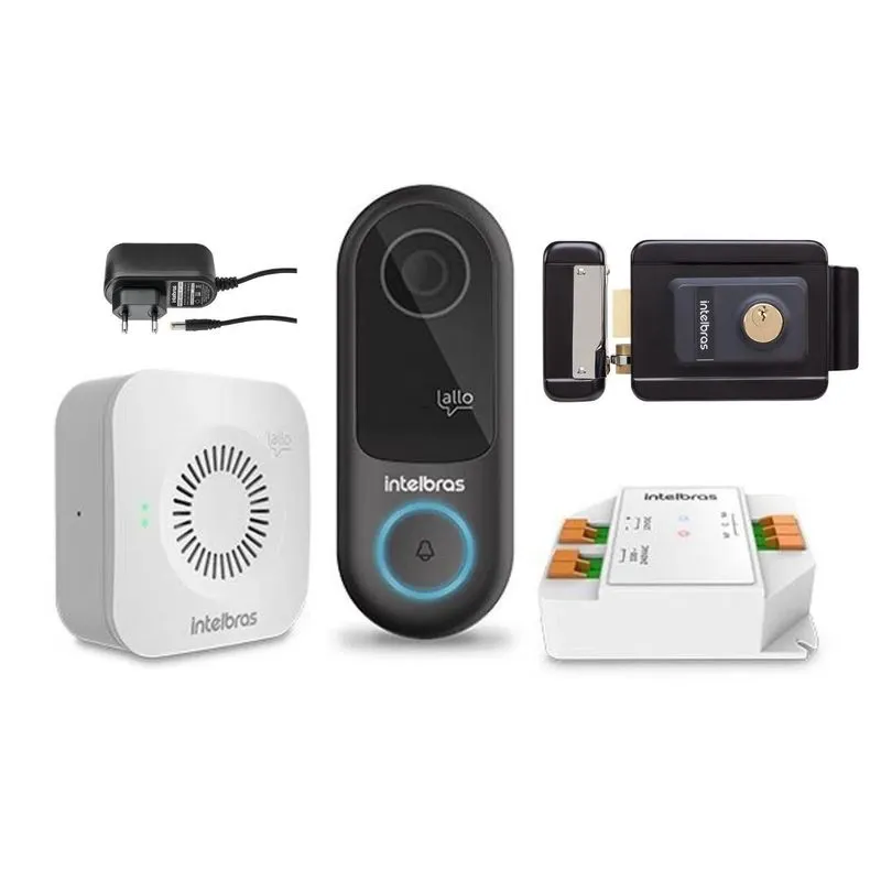 Videoporteiro Wi-fi Intelbras Allo W3+ Com Fechadura