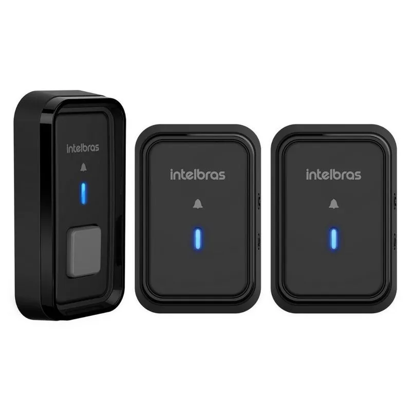 Kit Campainha Sem Fio Cib 101 Para 2 Ambientes Intelbras