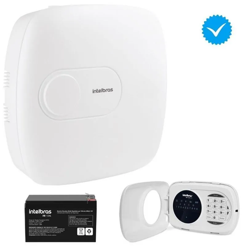 Central Alarme Amt 1016 Net Bateria Teclado Acesso Celular