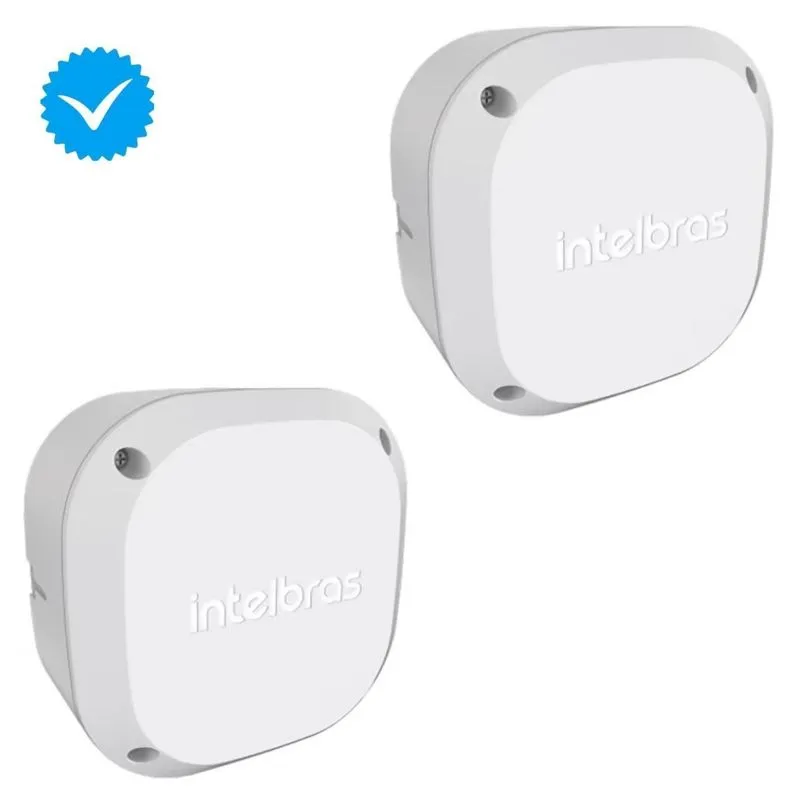 Kit 2 Caixa Passagem Cftv Intelbras Branca Revenda Oficial